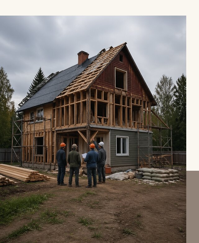 Реконструкция дачного дома в Когалыме под ключ с проектом
