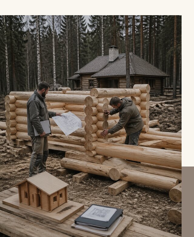 Проектирование и строительство домов из бревна в Когалыме